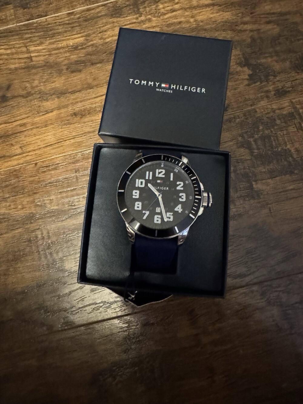 Tommy Hilfiger 1791537 46mm Mens Sport Quartz Navy Silicone Strap